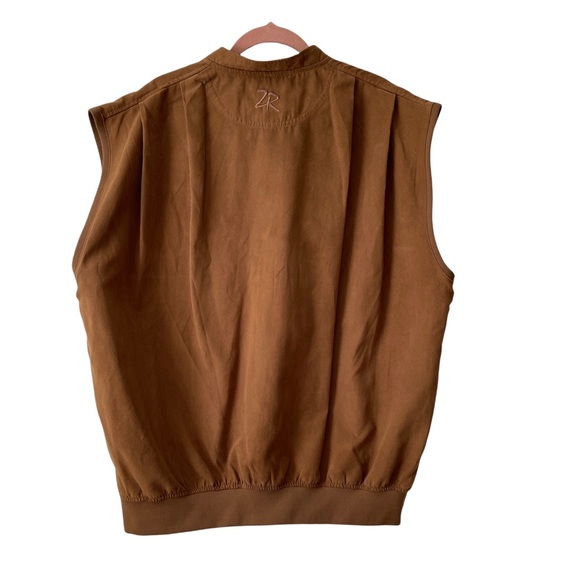 Zero Restriction Men’s Quarter Snap Microsuede Wind Rain Golf Vest Size Large - Picture 3 of 10
